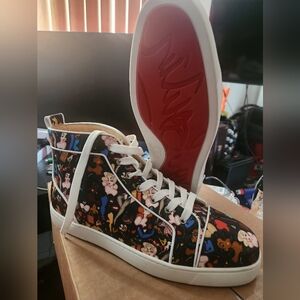 Christian Louboutin Artwork Collage Shoes Sz 44.5 / 11.5 US M. New. No Box